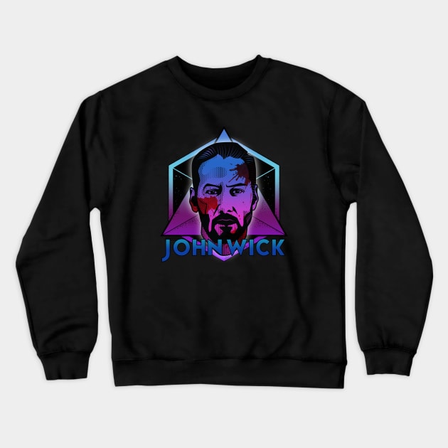 JOHN WICK'D Crewneck Sweatshirt by theanomalius_merch